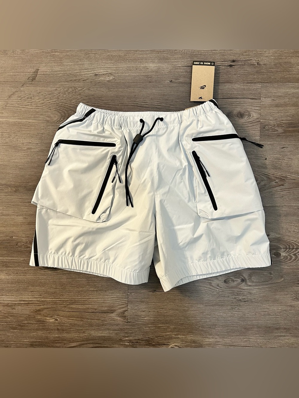 Nike Tech Super Lightweight Cargo Shorts White Running Men’s Small HJ2946-121